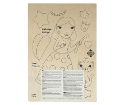 Заготовка из фанеры Принцесса эльфов для выпиливания лобзиком (375/3s) - фото №2 Заготовка из фанеры Принцесса эльфов для выпиливания лобзиком (375/3s)