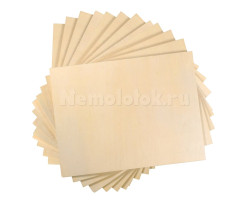 Модульный конструктор PLAYMAT - Фанера для детских товаров, липа 3 мм (12 шт.23*30 см)(F3(30)/12)