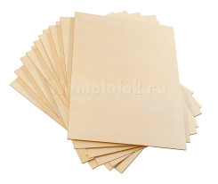 Фанера для детских товаров, липа 3 мм (12 шт.23*30 см) (F3(30)/12)