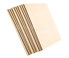 Фанера для детских товаров, липа 3 мм (12 шт.23*30 см) (F3(30)/12)