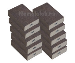 Шлифовальная губка SUNPLUS (4-х ст.) P120 (10 шт.) SPONGE.SGO 4SIDES.P120/10