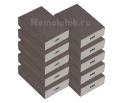 Шлифовальная губка SUNPLUS (4-х ст.) P180 (10 шт.) SPONGE.SGO 4SIDES.P180/10