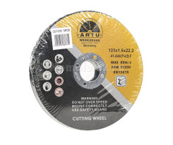 Отрезной диск по металлу ARTU, 125×22,2×1,6 мм, 10 шт. (CUT-516/10)