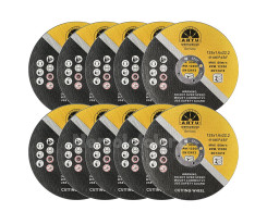 Отрезные диски - Отрезной диск по металлу ARTU, 125×22,2×1,6 мм, 10 шт. (CUT-516/10)