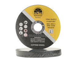 Отрезной диск по металлу ARTU, 125×22,2×1,6 мм, 10 шт. (CUT-516/10)