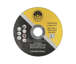 Отрезной диск по металлу ARTU, 125×22,2×2,0 мм, 10 шт. (CUT-520/10)
