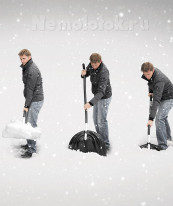 Лопата снеговая эргономичная широкая EFEKT PRO E58