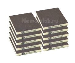 Шлифовальная губка SUNPLUS (2-х ст.) P180 (10 шт.) SPONGE.SGI 2SIDES.P180/10