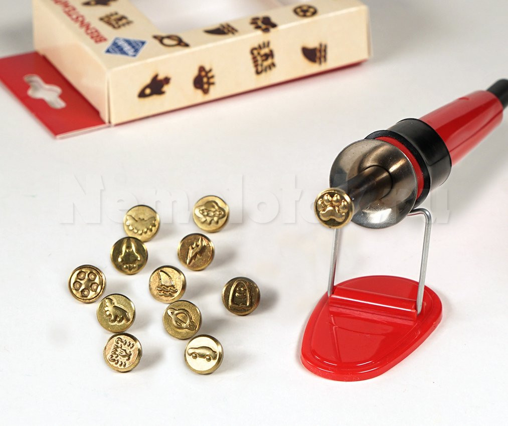 Набор штампов для выжигания 12шт. (обьекты) (20800) - фото №6 Набор штампов для выжигания 12шт. (обьекты) (20800)