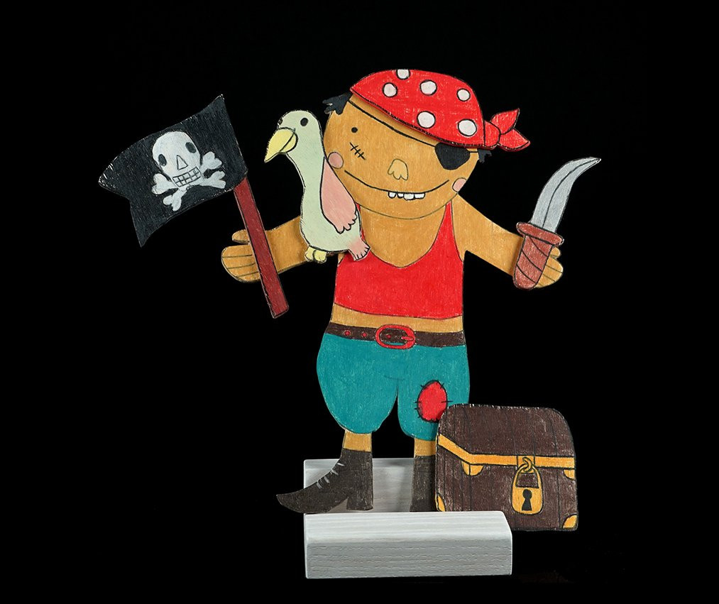 Заготовка из фанеры Веселый пират для выпиливания лобзиком (375/2S) - фото №6 Заготовка из фанеры Веселый пират для выпиливания лобзиком (375/2S)